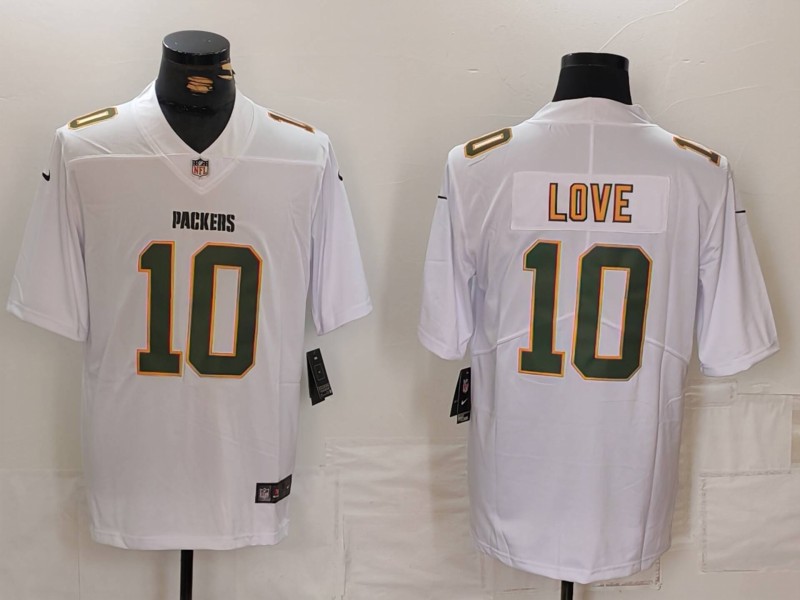 2024 Men Green Bay Packers #10 Jordan Love Nike White Player Game NFL Jersey->houston texans->NFL Jersey